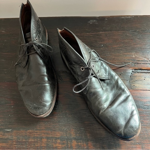 Timberland Dark Brown Genuine Leather Ankle Boot Shoes Size 9 chuuka - Picture 5 of 10